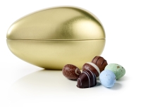 Metal&aelig;g guld med Mixede P&aring;ske&aelig;g  | 250g