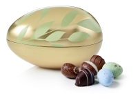 Metal&aelig;g guld med gr&oslash;nne blade Mixede P&aring;ske&aelig;g  | 250g