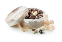 Hatte&aelig;ske brun marmor med Luksus chokolade & Luksus&aelig;g | 500g