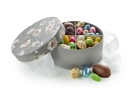 Hatte&aelig;ske brun/hvid blomst med familiemix | 400g