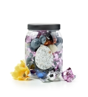 Store Jars med l&aring;g og mixede chokoladekugler | 550g