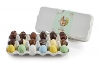 Æggebakke Mix - 6 Marcipanæg + 6 Luksusæg + 6 Fugleæg |180g