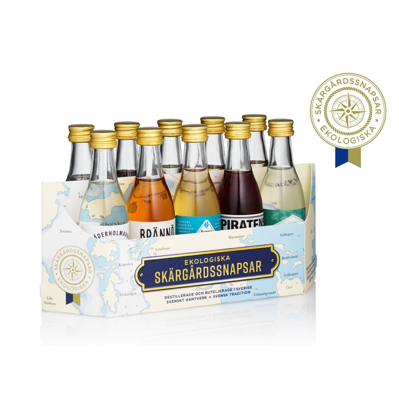 10 &Oslash;kologiske snapse 10x5 cl., Sverige