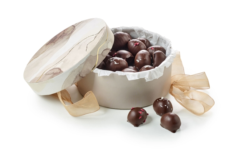 Hatte&aelig;ske brun marmor med &oslash;kologisk marcipan&aelig;g | 500g