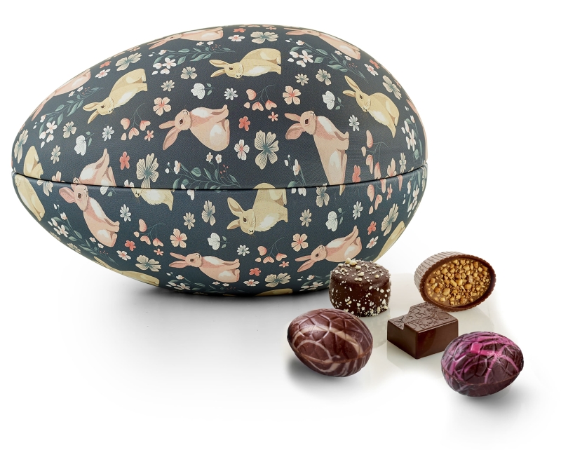 Bunnies Metal&aelig;g med Luksus chokolade & luksus&aelig;g | 350g