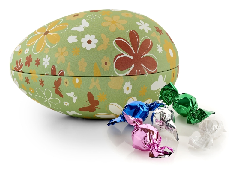 Butterflies & flowers metal&aelig;g med Chokoladekugler  | 150g