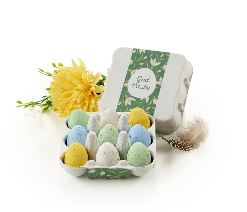 &AElig;ggebakke med  9 stk. Belgiske Fugle&aelig;g  | 100g