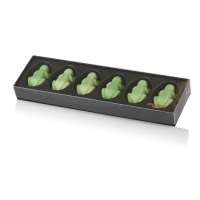 Cocoture sort aflang gaveæske "grønne " frøer flødechokolade|120g