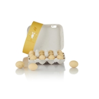 Cocoture æggebakke med gult bånd og dragéæg|120g