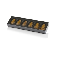Cocoture sort aflang gaveæske guld frøer i mørk chokolade|120g