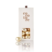 Cocoture hvid gaveæske nye todelte folieæg i guld folie|95-100g