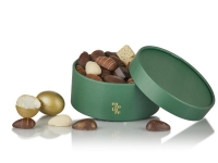 Cocoture gr&oslash;n hatte&aelig;ske fyldt chokolade og marcipan&aelig;g|480g