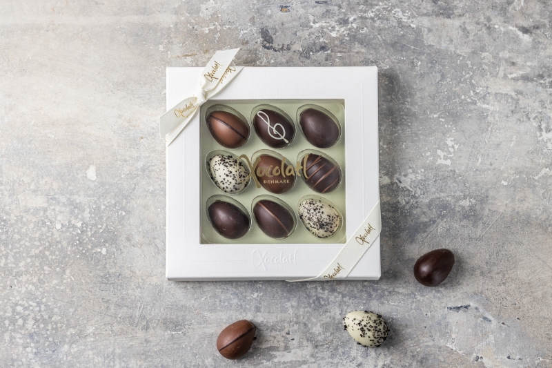 Xocolatl Marzipan eggs gave&aelig;ske med 9 stk.|80g
