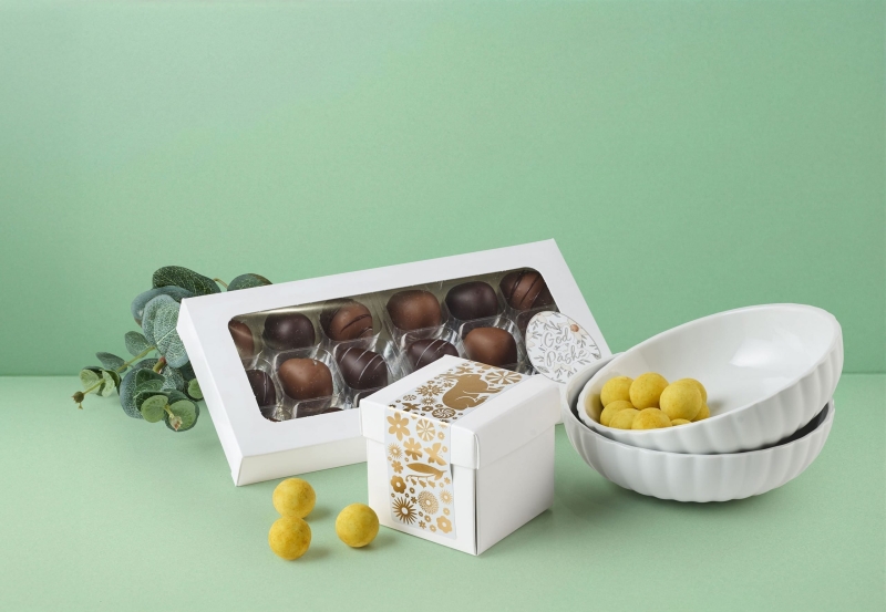 GJ 2 stk. Porcel&aelig;nssk&aring;l & Chokolade | 180g